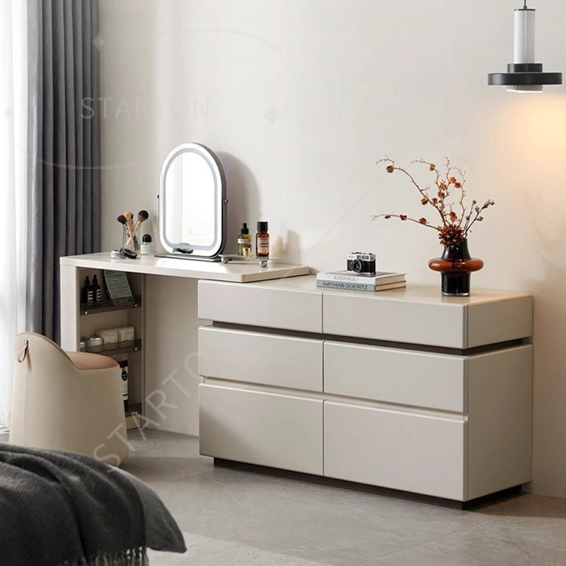 Beauty Without Makeup - Espejo maquillaje dormitorio cajones estante de