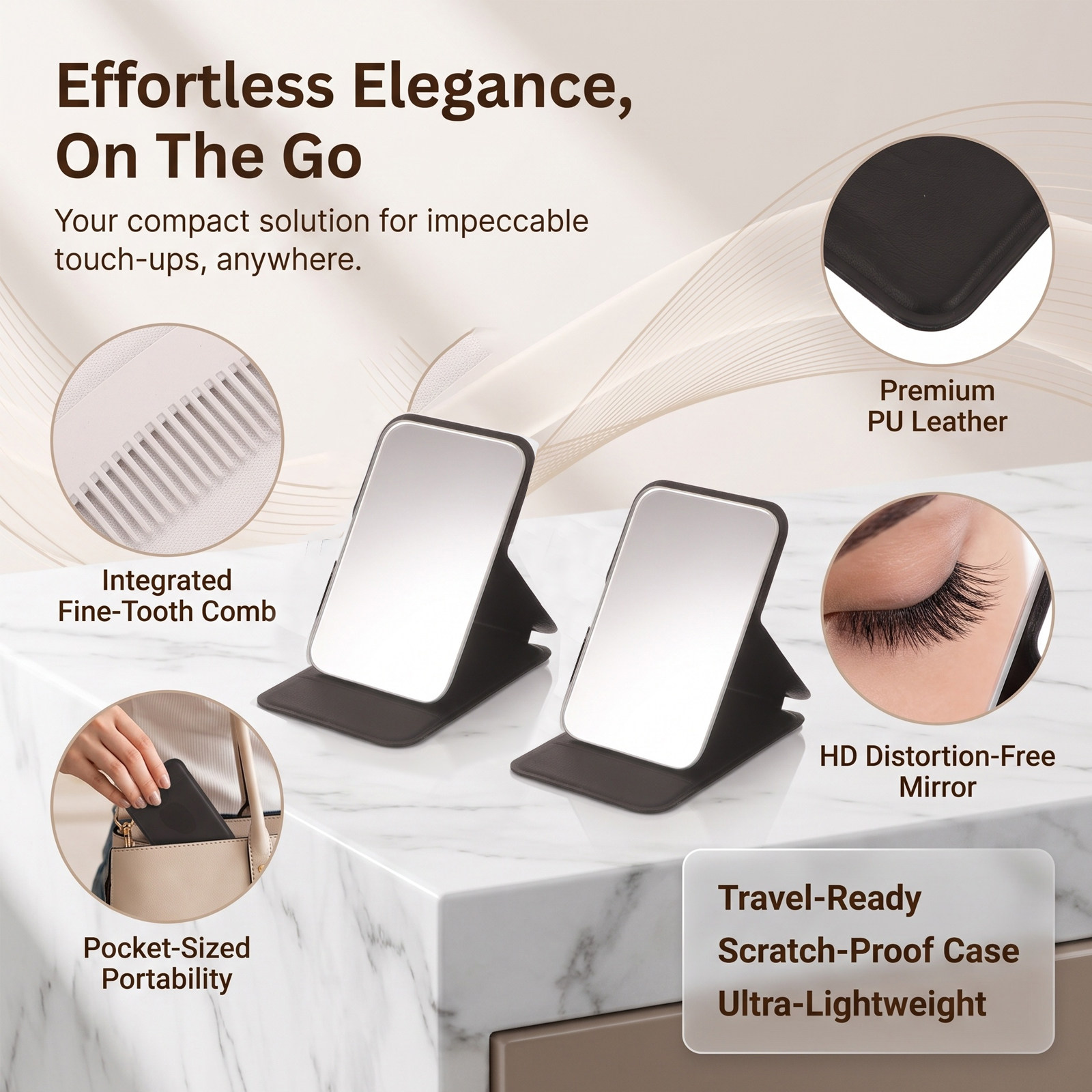 Juego de 2 piezas: espejo de m - Beauty Makeup Vanity Set reseña y precio