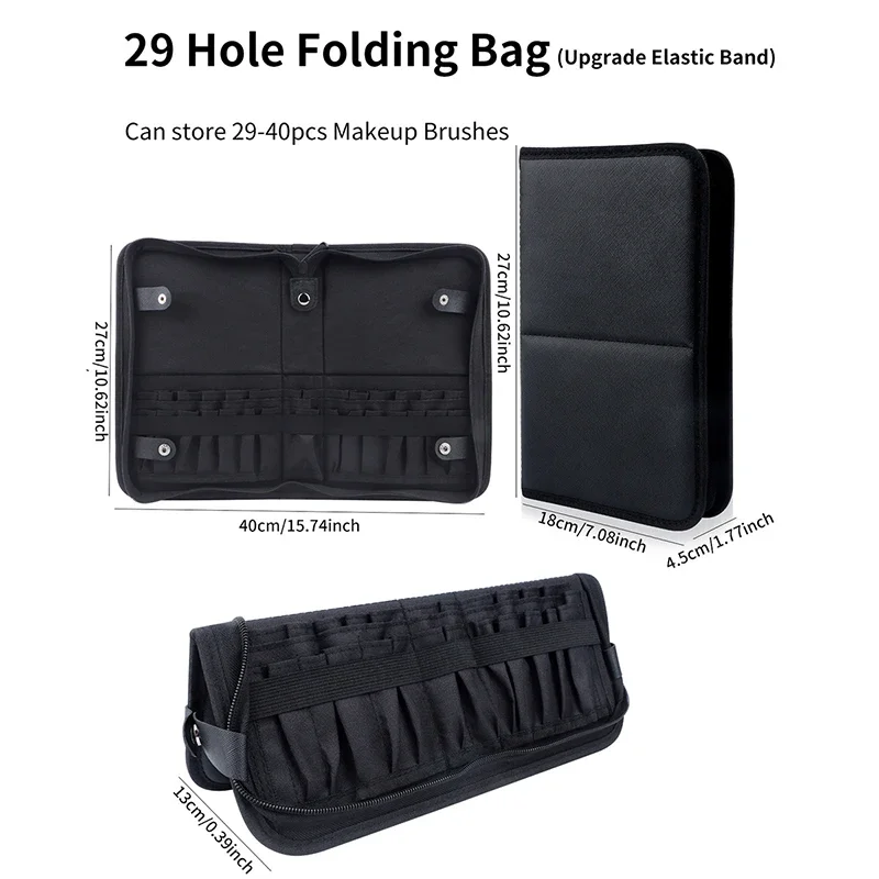 Bolsa plegable para brochas de - Beauty Makeup Women reseña y precio